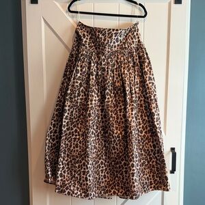 Leopard Print Women's Skirt